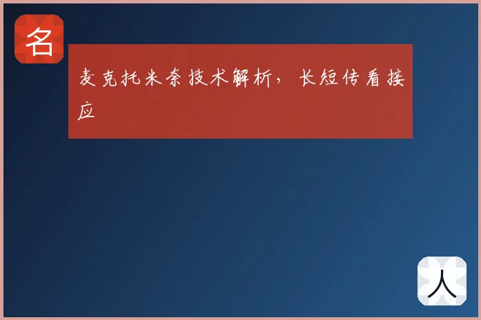 麦克托米奈技术解析，长短传看接应